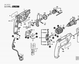 Bosch Percussion Drill GSB 400-2 spare parts