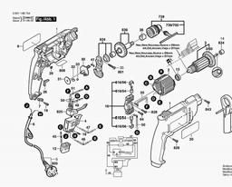 Bosch Percussion Drill GSR 1000 RE spare parts