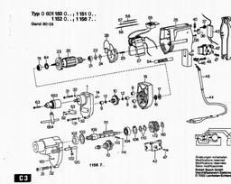 Bosch Drill ELECTRONIC spare parts