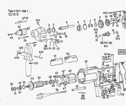 Bosch Drill ELECTRONIC R/L spare parts