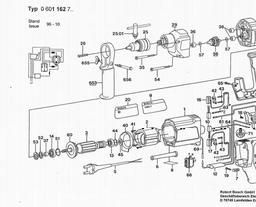 Bosch Drill VSR spare parts