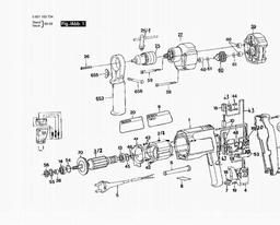 Bosch Drill GBM 13 RE spare parts