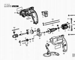 Bosch Drill GMB 550 spare parts