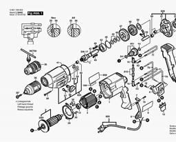 Bosch Drill GBM 13-2 spare parts