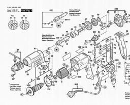 Bosch Drill GBM 13-2 RE spare parts