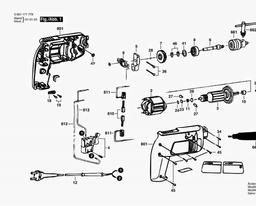 Bosch Percussion Drill PSB 350 spare parts
