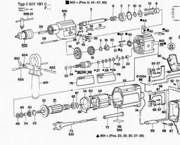 Bosch Drill ELECTRONIC spare parts
