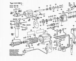 Bosch Percussion Drill GSB 16-2 spare parts