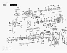 Bosch Percussion Drill GSB 16-2 spare parts