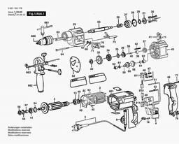 Bosch Percussion Drill GSB 20-2 spare parts