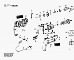 Bosch Percussion Drill GSB 13 spare parts