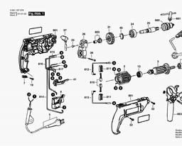 Bosch Percussion Drill GSB 13 RE spare parts