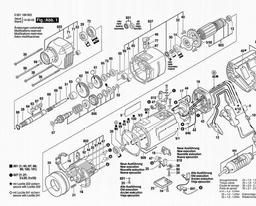 Bosch Diamond Drilling Machine GDB 1600 WE spare parts