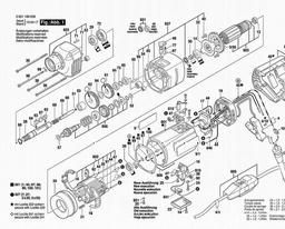 Bosch Diamond Drilling Machine GDB 1600 WE spare parts