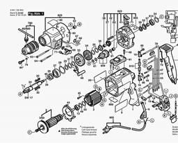 Bosch Percussion Drill GSB 20-2 RET spare parts