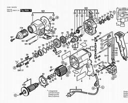 Bosch Percussion Drill 1194 A VSRK spare parts
