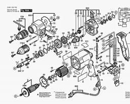 Bosch Percussion Drill GSB 20-2 RE spare parts