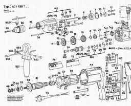 Bosch Percussion Drill RLE spare parts