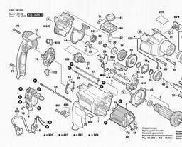 Bosch Percussion Drill GSB 20-2 spare parts