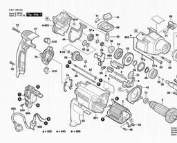 Bosch Percussion Drill GSB 20 spare parts