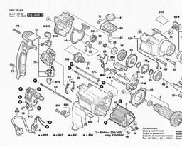 Bosch Percussion Drill GSB 20-2 RE spare parts