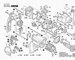 Bosch Percussion Drill 1199 VSR spare parts