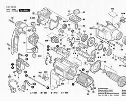 Bosch Percussion Drill GSB 20-2 RET spare parts