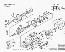 Bosch Straight Grinders GGS 27 C spare parts