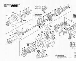 Bosch Straight Grinders GGS 6 S spare parts