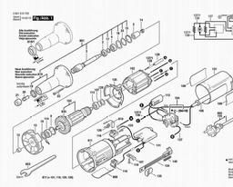 Bosch Straight Grinders GGS 27 LC spare parts