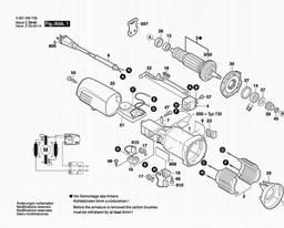 Bosch Random Orbital Sander 1250 DEVS spare parts