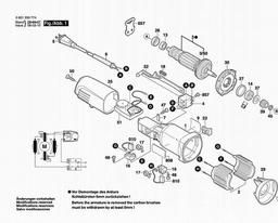 Bosch Random Orbital Sander 1250DEVS spare parts