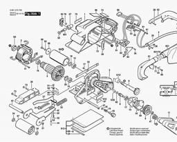 Bosch Belt Sander GBS 100 AE spare parts
