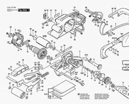 Bosch Belt Sander GBS 100 A spare parts