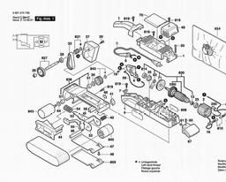 Bosch Belt Sander 1274 DVS spare parts