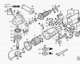 Bosch Angle Grinder GWS 6-115 spare parts