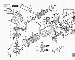 Bosch Un-hd Eltrn.angle Grinder WS 115 spare parts