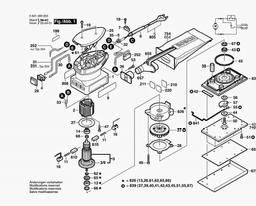 Bosch Orbital Sander GSS 16 A spare parts