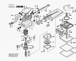 Bosch Orbital Sander GSS 14 spare parts