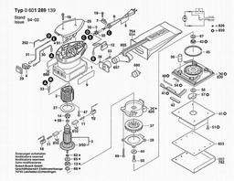 Bosch Orbital Sander 1289 D spare parts