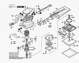 Bosch Orbital Sander GSS 14 A spare parts