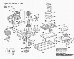 Bosch Orbital Sander 1290 spare parts