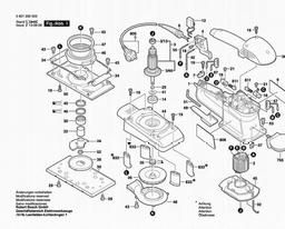 Bosch Orbital Sander GSS 230 A spare parts