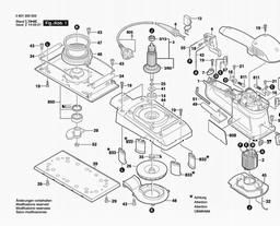 Bosch Orbital Sander GSS 280 A spare parts