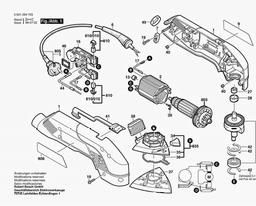 Bosch Delta Sander GDA 280 E spare parts