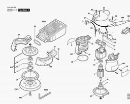 Bosch Random Orbital Sander 1295 D spare parts