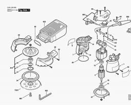 Bosch Random Orbital Sander 1893DVS spare parts