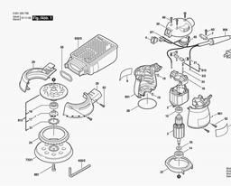 Bosch Random Orbital Sander 1295 DVS spare parts