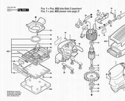 Bosch Orbital Sander BOS-140 spare parts