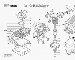 Bosch Orbital Sander 1297D spare parts
